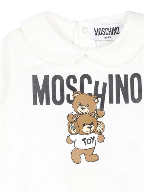 tutina bambina bianca MOSCHINO KIDS | MZY037LCA14/10063